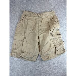 Vintage Y2K Billabong Relaxed Fit Cargo Shorts Mens 32 Khaki Baggy Utility Work